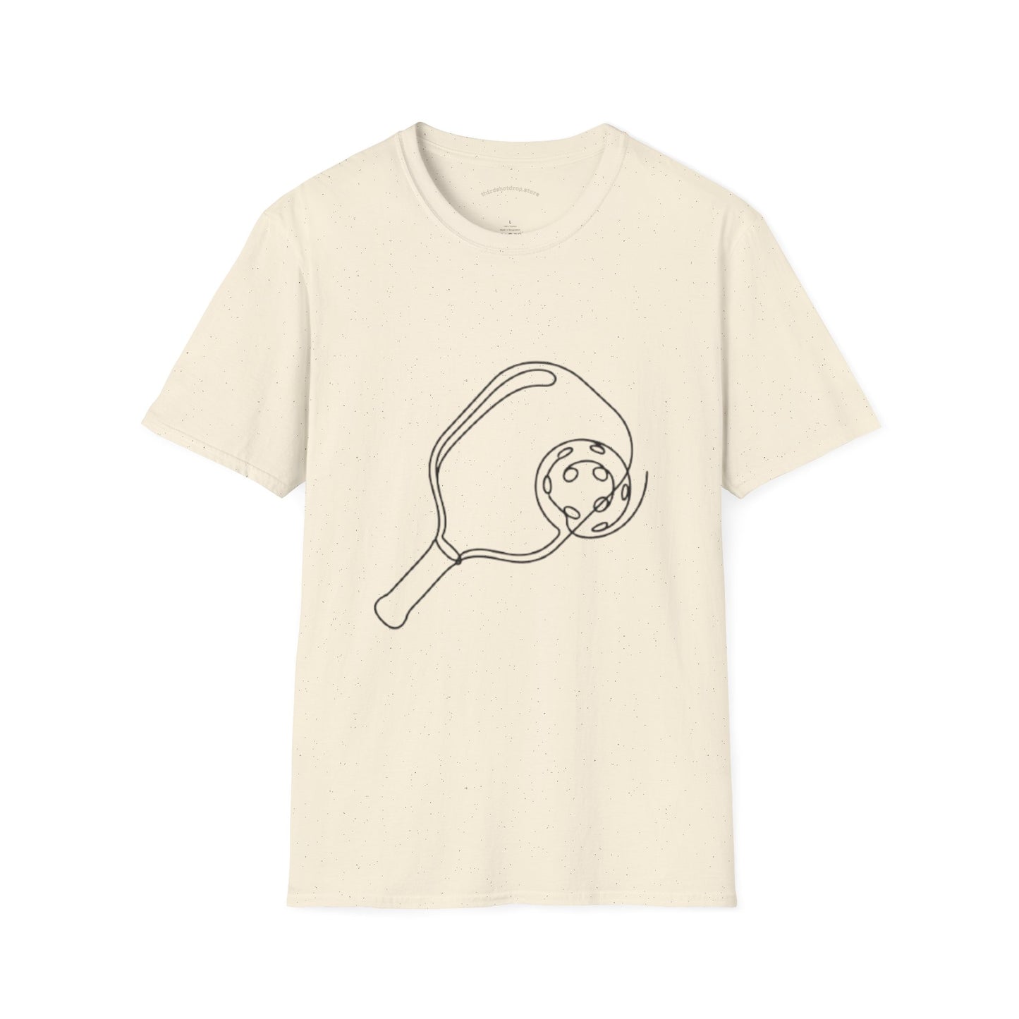 Pickleball Paddle Line Art T‑Shirt
