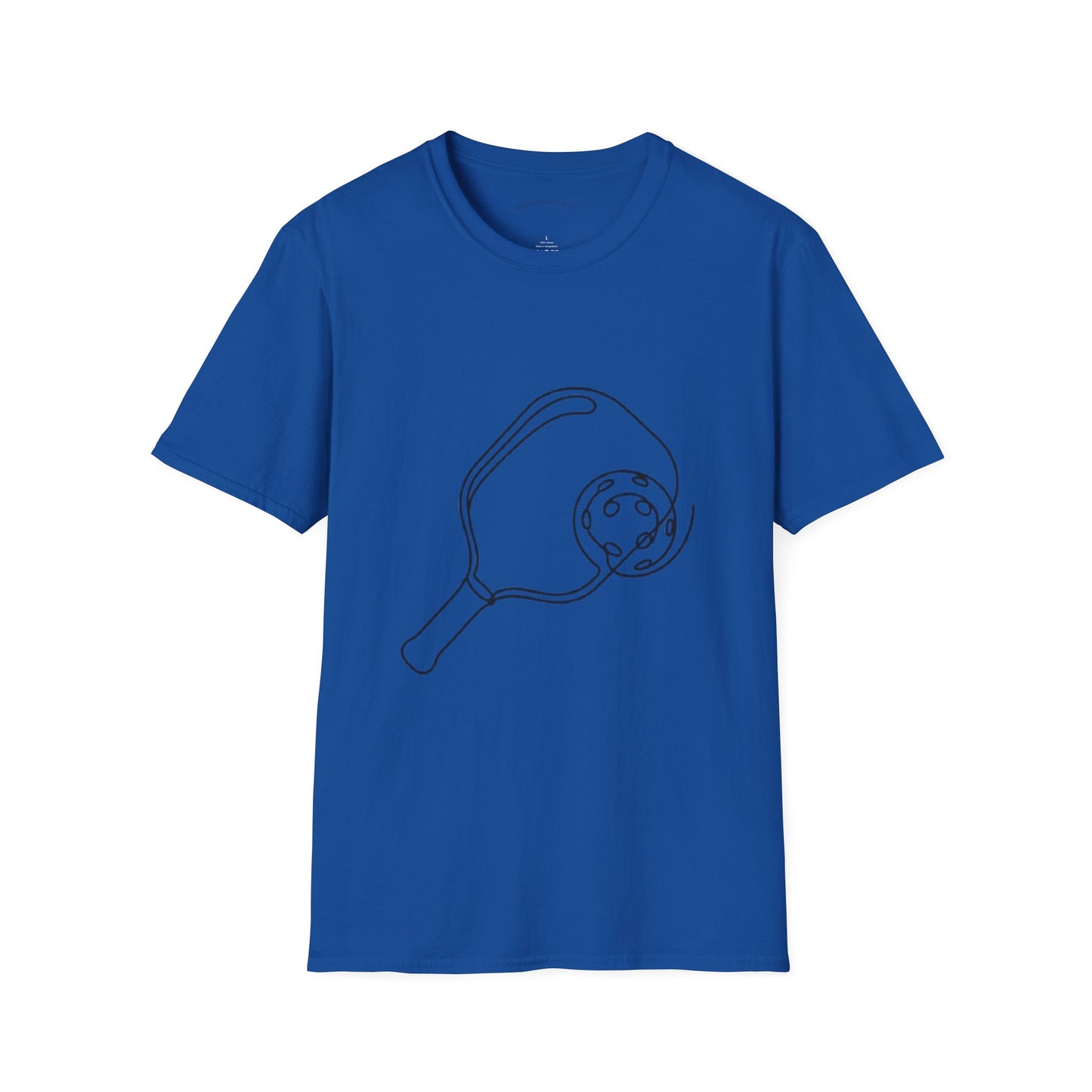 Pickleball Paddle Line Art T‑Shirt