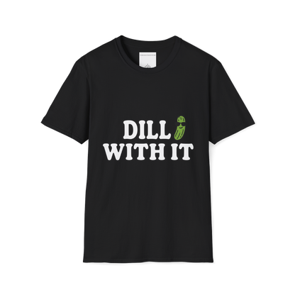 T-Shirt — T-shirt graphique "Dill With It" (Jeu de mots sur le pickleball)