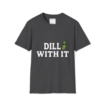 T-Shirt — T-shirt graphique "Dill With It" (Jeu de mots sur le pickleball)