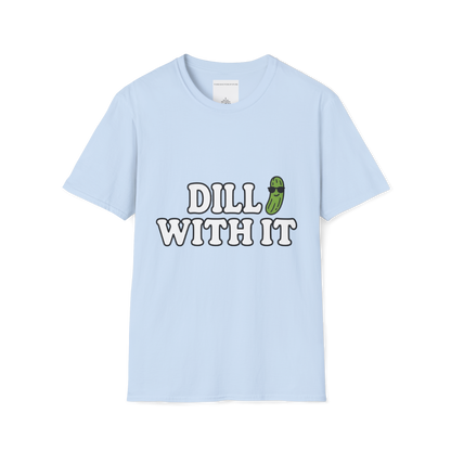 T-Shirt — T-shirt graphique "Dill With It" (Jeu de mots sur le pickleball)