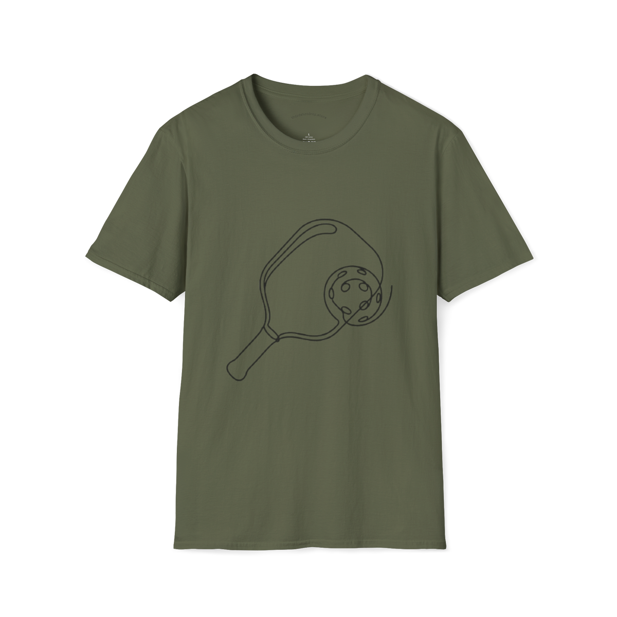 T-shirt au trait de pagaie de pickleball