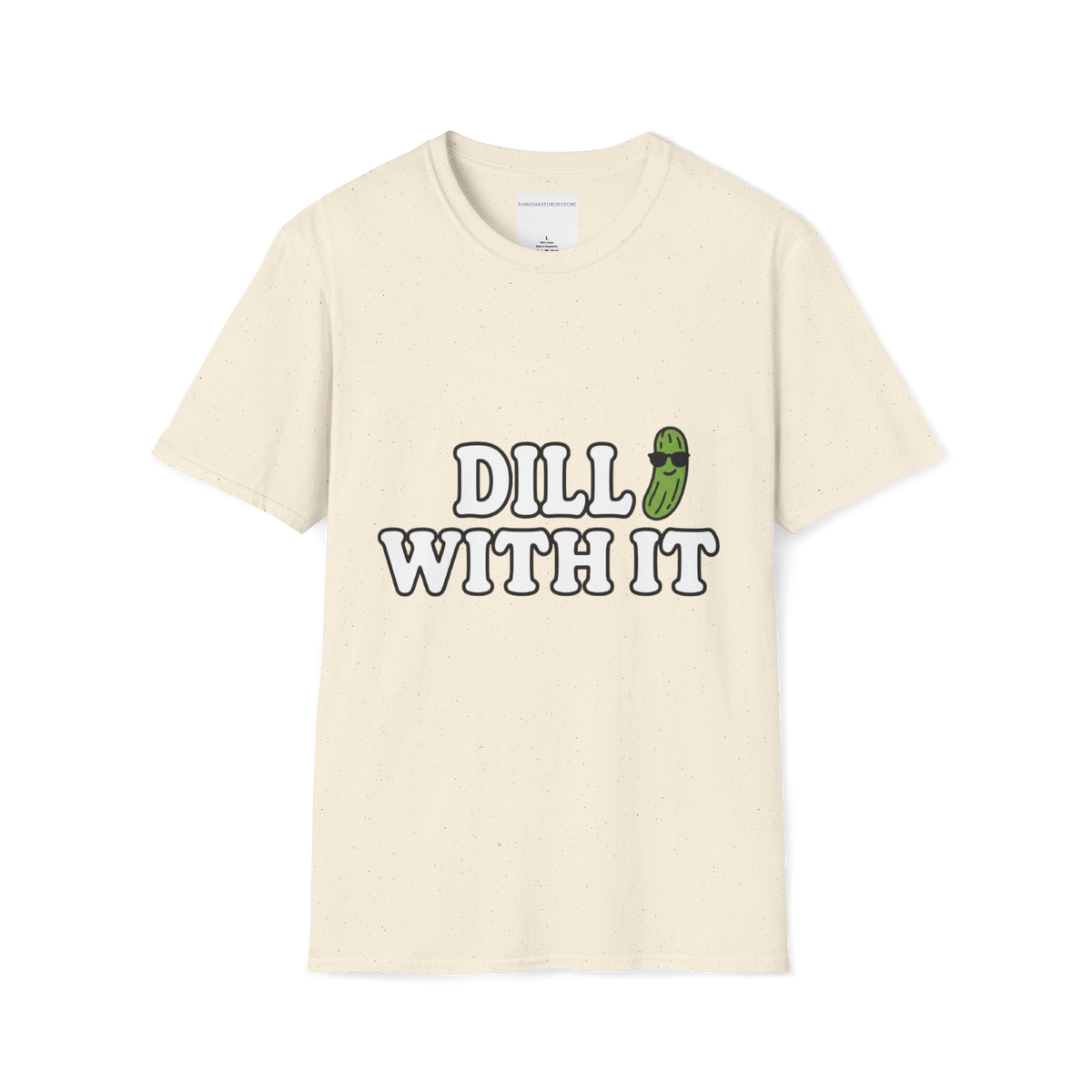 T-Shirt — T-shirt graphique "Dill With It" (Jeu de mots sur le pickleball)