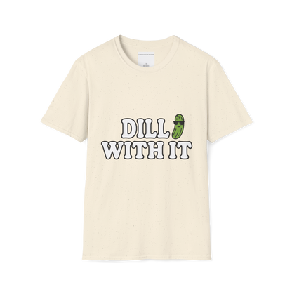 T-Shirt — T-shirt graphique "Dill With It" (Jeu de mots sur le pickleball)