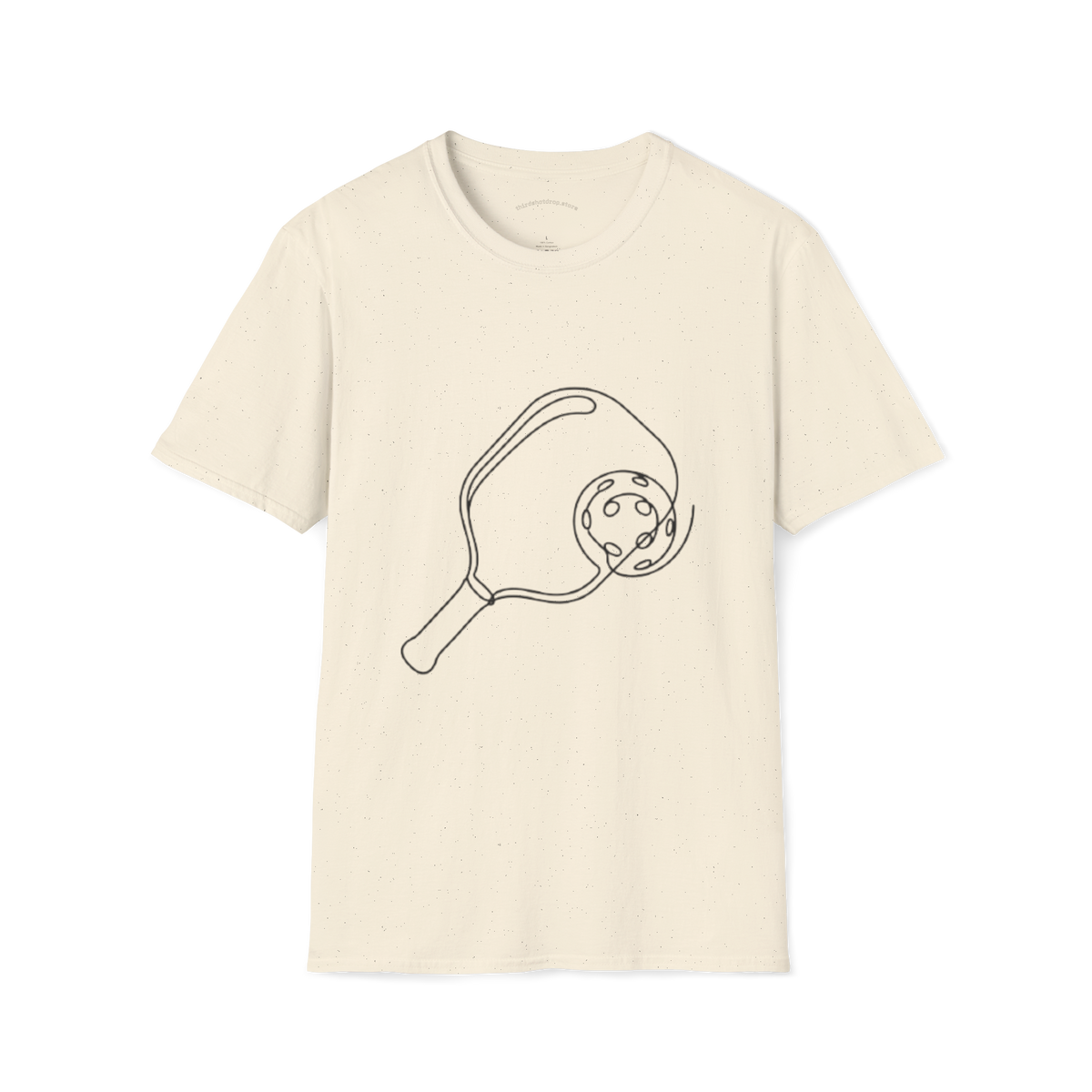 T-shirt au trait de pagaie de pickleball