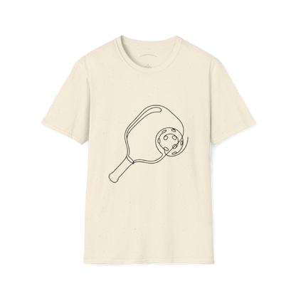 T-shirt au trait de pagaie de pickleball