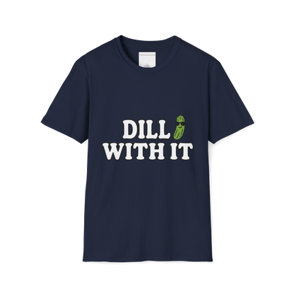 T-Shirt — T-shirt graphique "Dill With It" (Jeu de mots sur le pickleball)