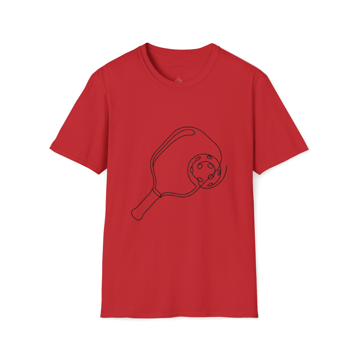 T-shirt au trait de pagaie de pickleball