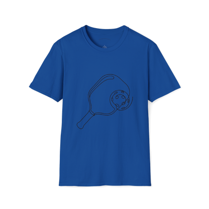 T-shirt au trait de pagaie de pickleball