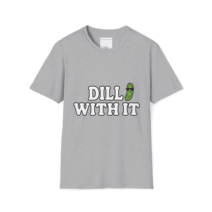 T-Shirt — T-shirt graphique "Dill With It" (Jeu de mots sur le pickleball)