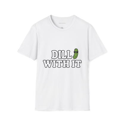 T-Shirt — T-shirt graphique "Dill With It" (Jeu de mots sur le pickleball)